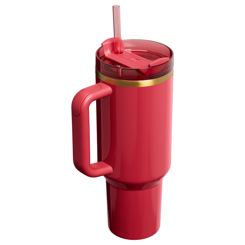 Stanley 1913 Quencher® H2.0 FlowState™ Tumbler 1.18L in Holly Berry Gloss | Back View
