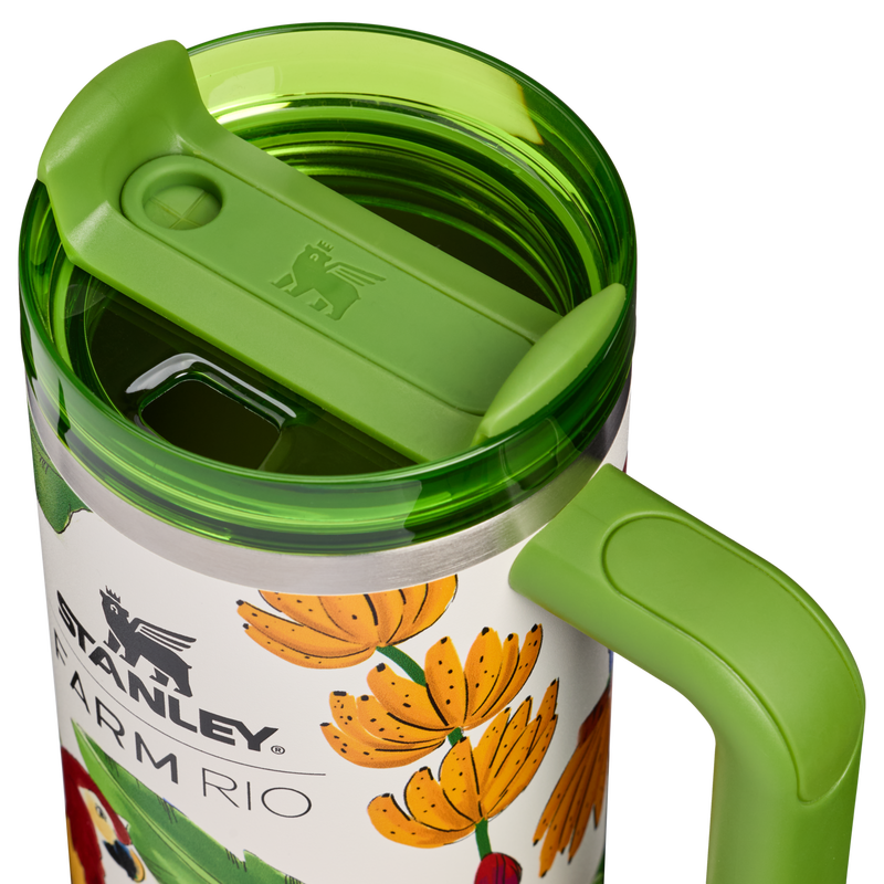 Stanley 1913 Stanley 1913 x FARM Rio Quencher® H2.0 FlowState™ Tumbler 0.89L in Farm Rio Tropical Destiny | Lid Detailed View
