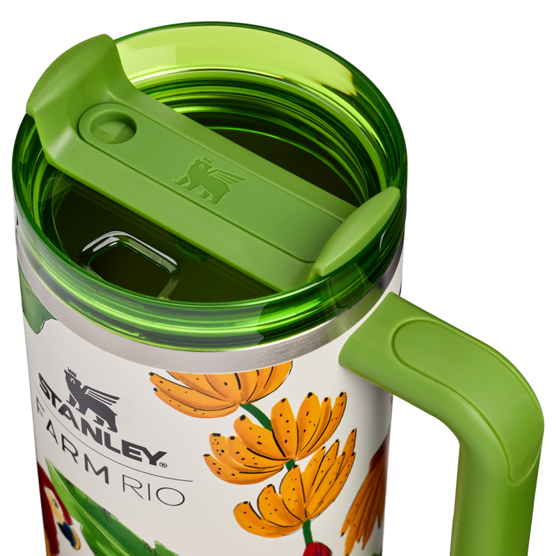 Stanley 1913 Stanley 1913 x FARM Rio Quencher® H2.0 FlowState™ Tumbler 1.18L in Farm Rio Tropical Destiny | Lid Detailed View