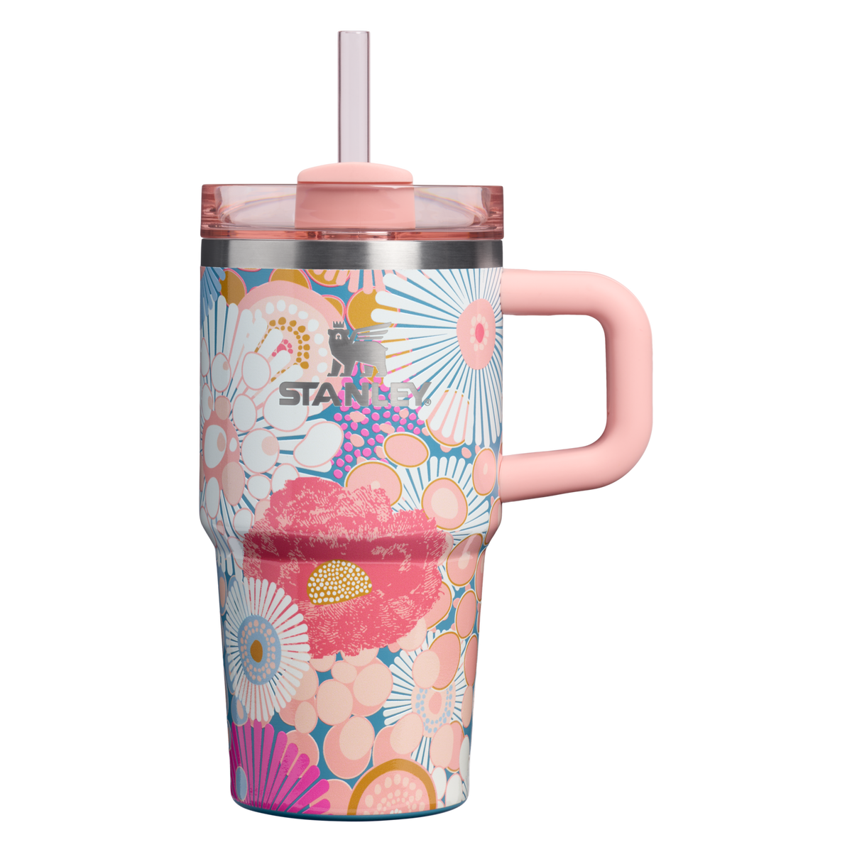 Stanley 1913 Quencher® H2.0 FlowState™ Tumbler 0.59L in Sorbet Wildflower | Front View