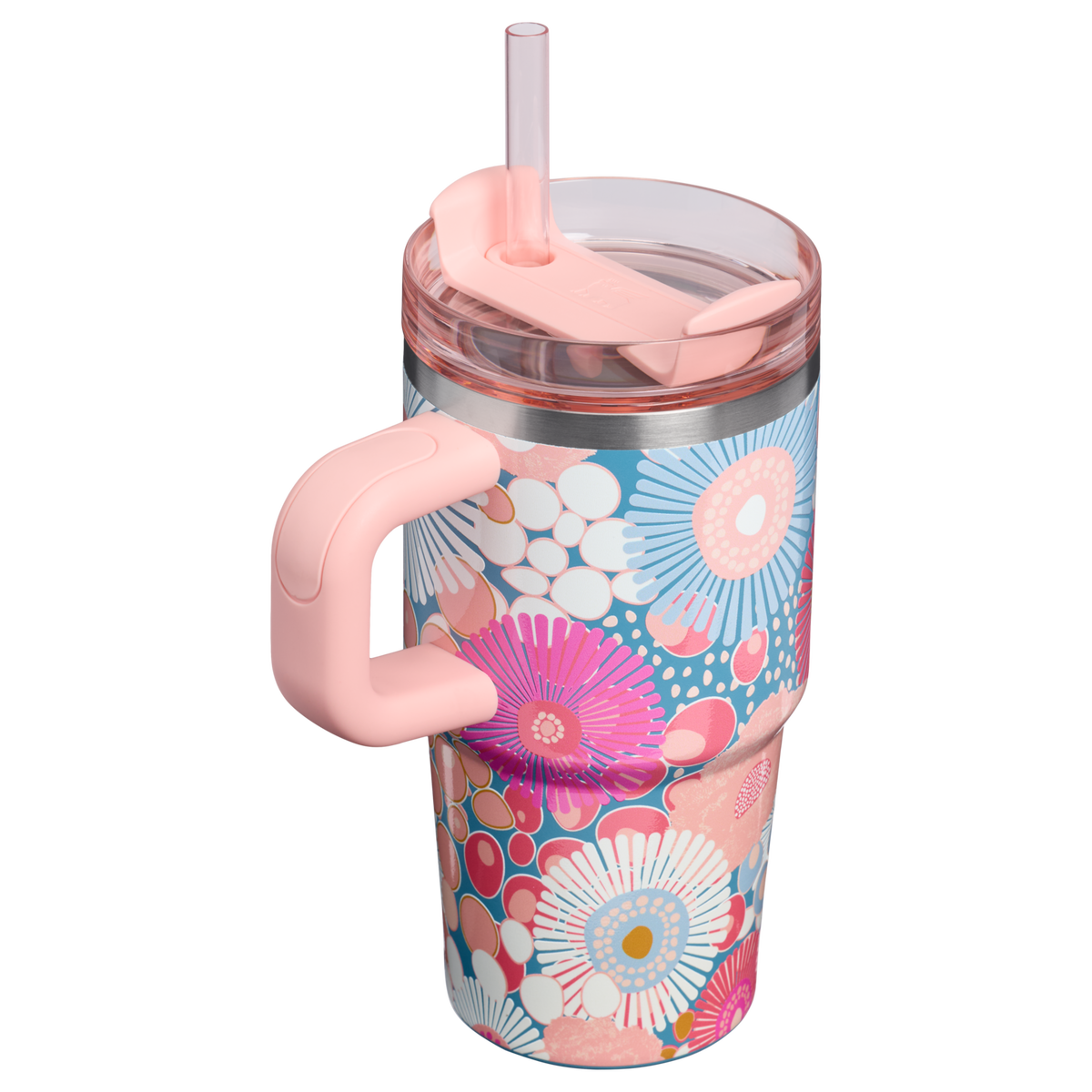 Stanley 1913 Quencher® H2.0 FlowState™ Tumbler 0.59L in Sorbet Wildflower | Back View