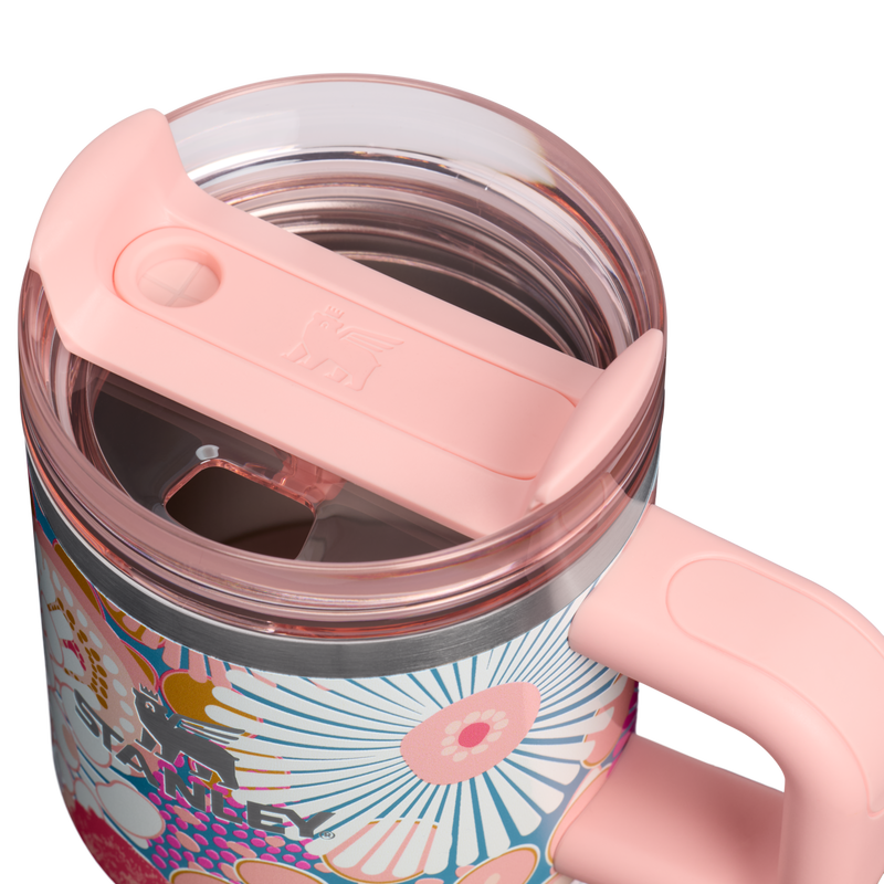Stanley 1913 Quencher® H2.0 FlowState™ Tumbler 0.59L in Sorbet Wildflower | Lid Detailed View