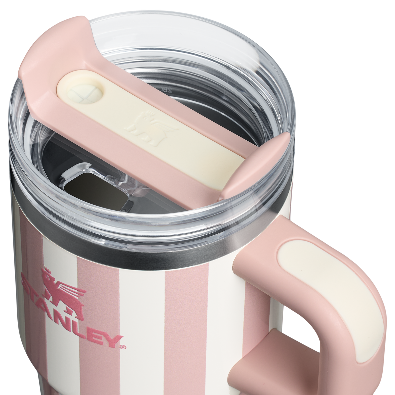 Stanley 1913 Quencher® H2.0 FlowState™ Tumbler 0.59L in Peach Whip Cabana Gloss | View 2