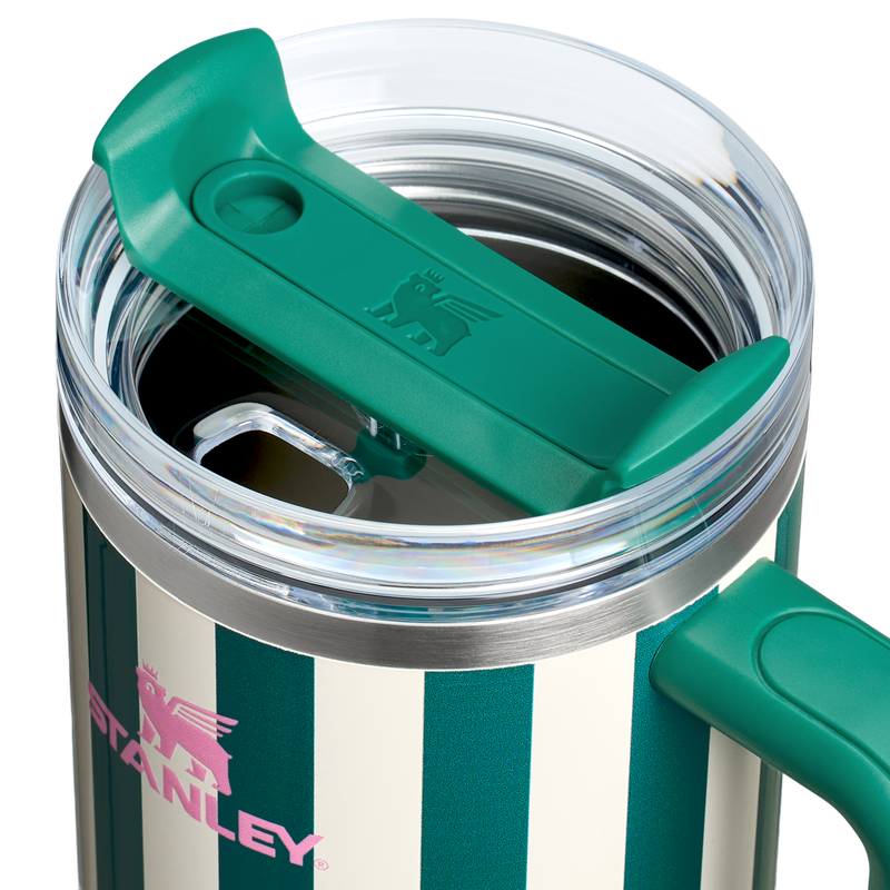 Stanley 1913 Quencher® H2.0 FlowState™ Tumbler 1.18L in Emerald Cabana Gloss | Lid Detailed View