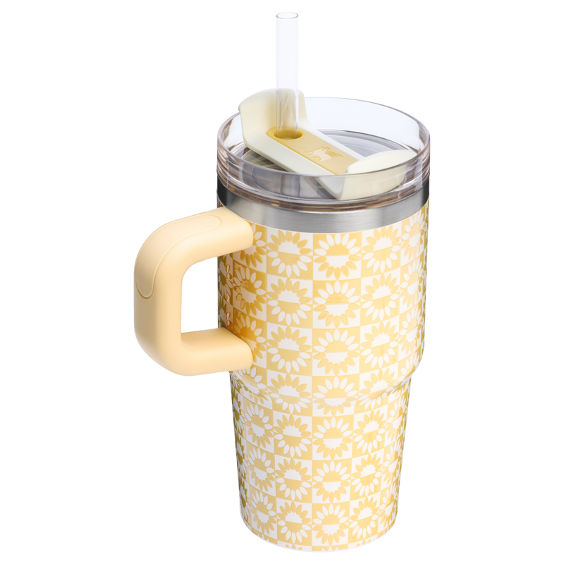 Stanley 1913 Quencher® H2.0 FlowState™ Tumbler 0.59L in Butter Sunflower | Back View