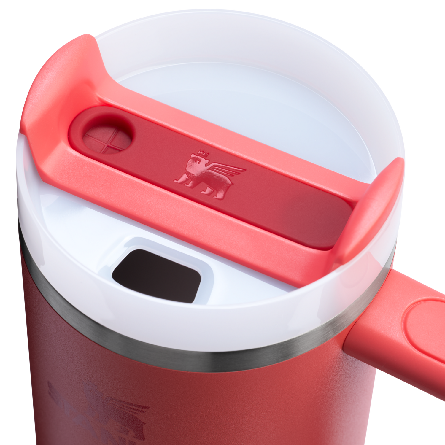 Stanley 1913 Quencher® H2.0 FlowState™ Tumbler 0.89L in Hot Coral | View 2