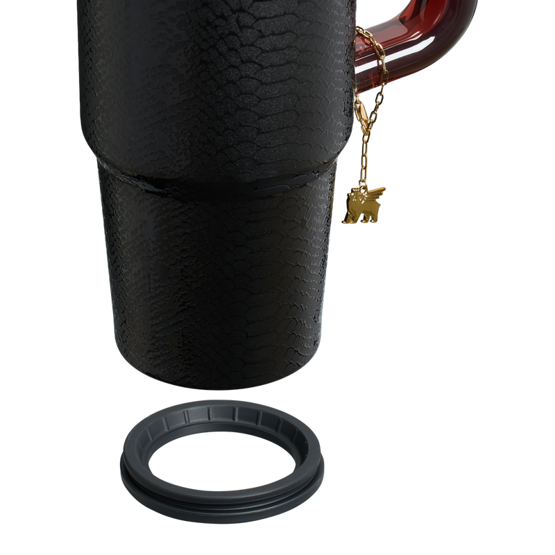 Stanley 1913 Quencher® Luxe H2.0 FlowState™ Tumbler 0.89L in Black Snakeskin