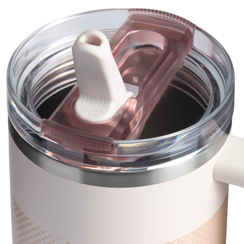 Stanley 1913 Quencher® ProTour Flip Straw Tumbler 1.18L in Rose Quartz Fade | Lid Detailed View