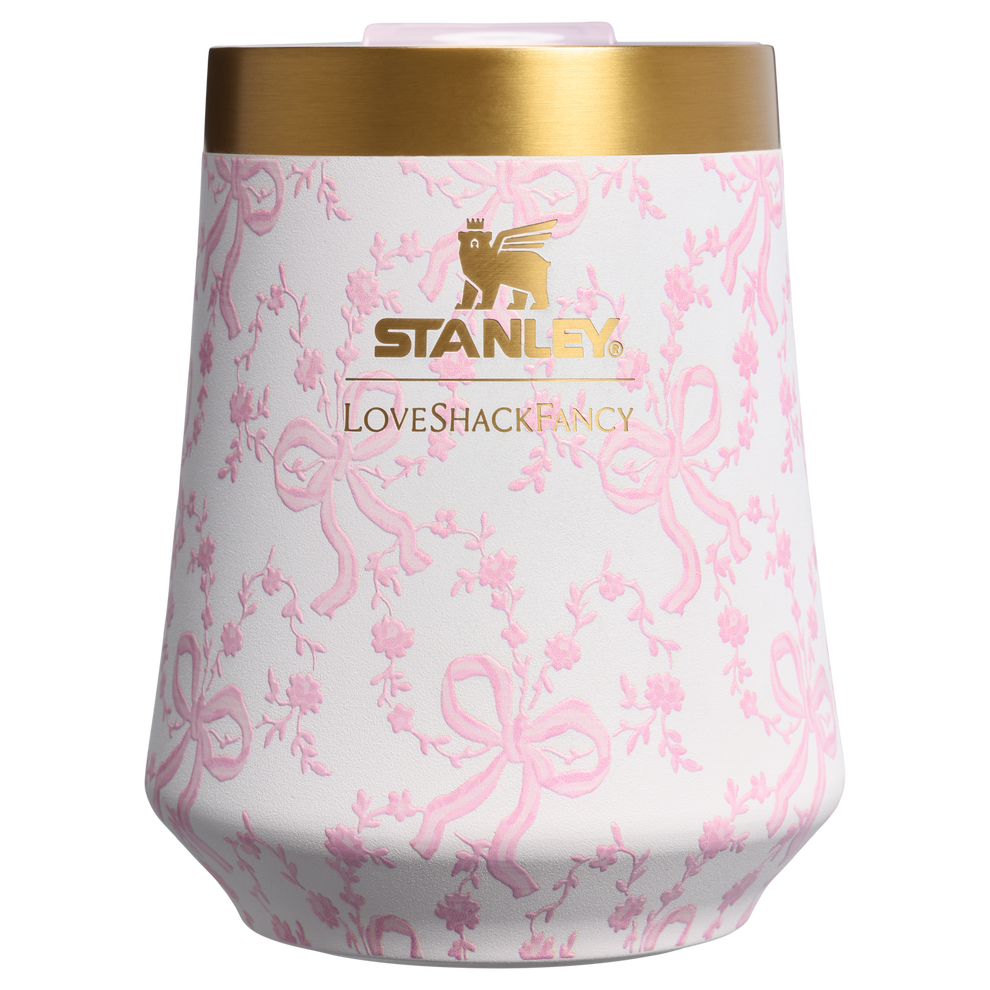 Stanley 1913 Stanley 1913 x LoveShackFancy Reserve Wine Tumbler Set 2-pack 0.32L in Coquette Bow - Chantilly