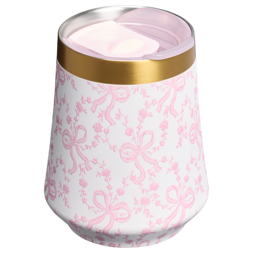 Stanley 1913 Stanley 1913 x LoveShackFancy Reserve Wine Tumbler Set 2-pack 0.32L in Coquette Bow - Chantilly