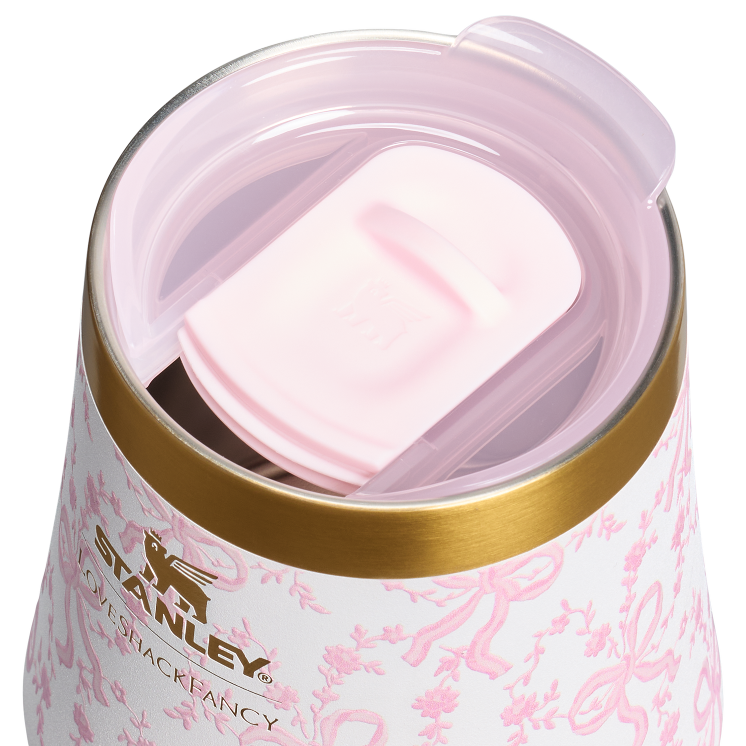 Stanley 1913 Stanley 1913 x LoveShackFancy Reserve Wine Tumbler Set 2-pack 0.32L in Coquette Bow - Chantilly | View 3