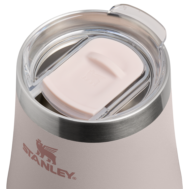 Stanley 1913 Reserve Wine Tumbler 0.32L in Rose Quartz | Lid Detailed View