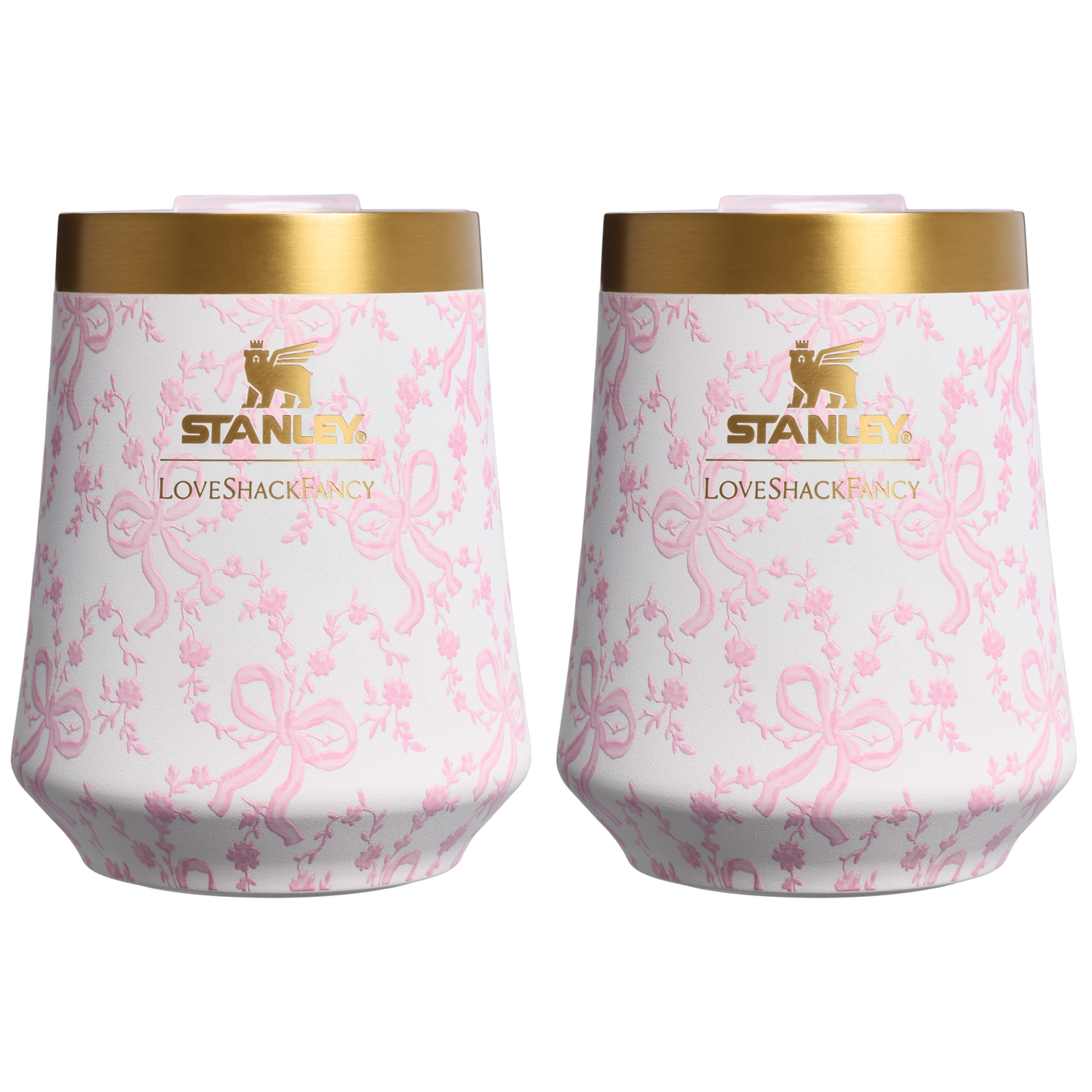 Stanley 1913 Stanley 1913 x LoveShackFancy Reserve Wine Tumbler Set 2-pack 0.32L in Coquette Bow - Chantilly | View 1