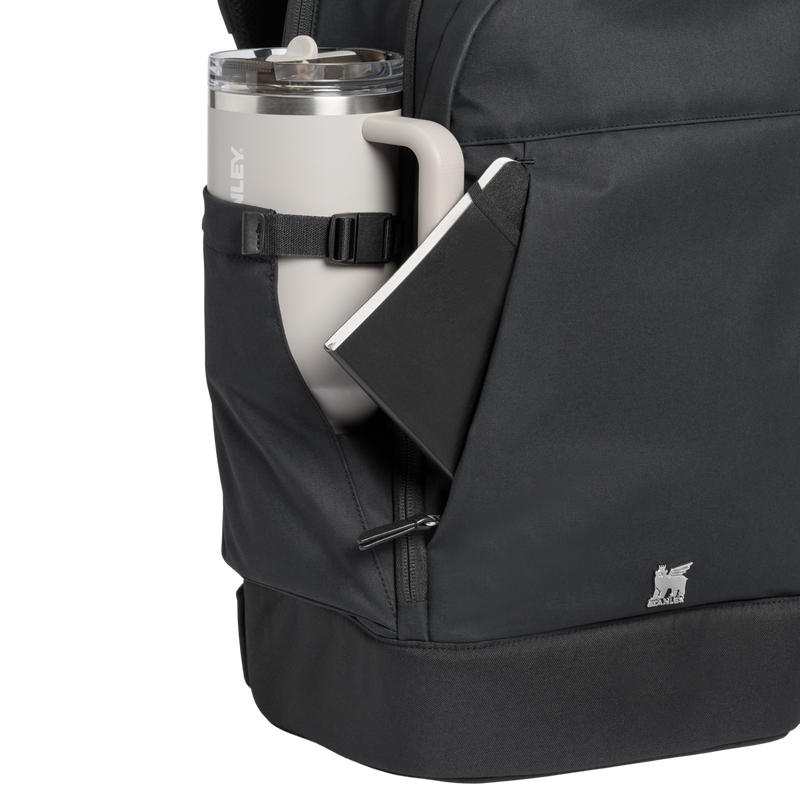 Stanley 1913 Standby Backpack 28.6L in Black | Front Pocket View