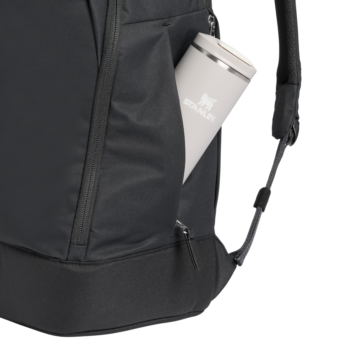 Stanley 1913 Standby Backpack 28.6L in Black | Pocket Detailed View