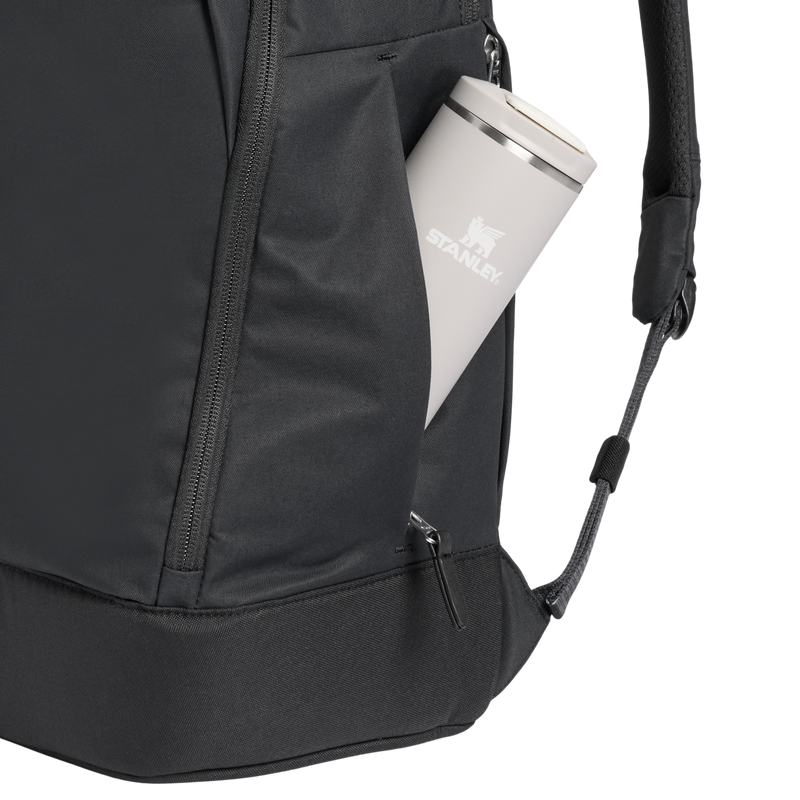 Stanley 1913 Standby Backpack 28.6L in Black | Pocket Detailed View
