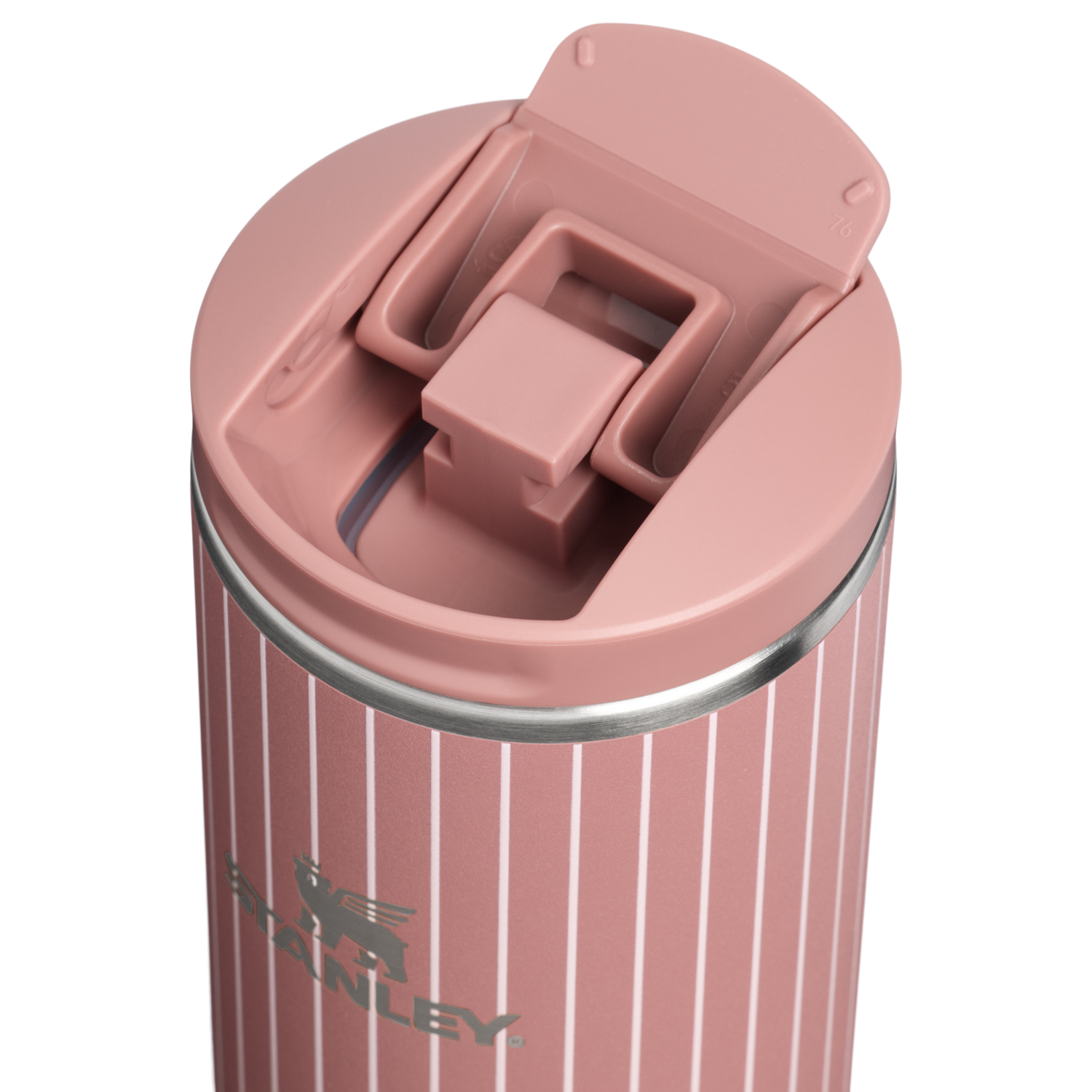 Stanley 1913 Transit Flip Top Mug 0.35L in Moab Pinstripe | Lid Detailed View