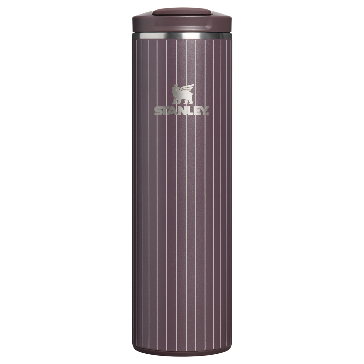 Stanley 1913 Transit Flip Top Mug 0.47L in Fig Pinstripe | Front View