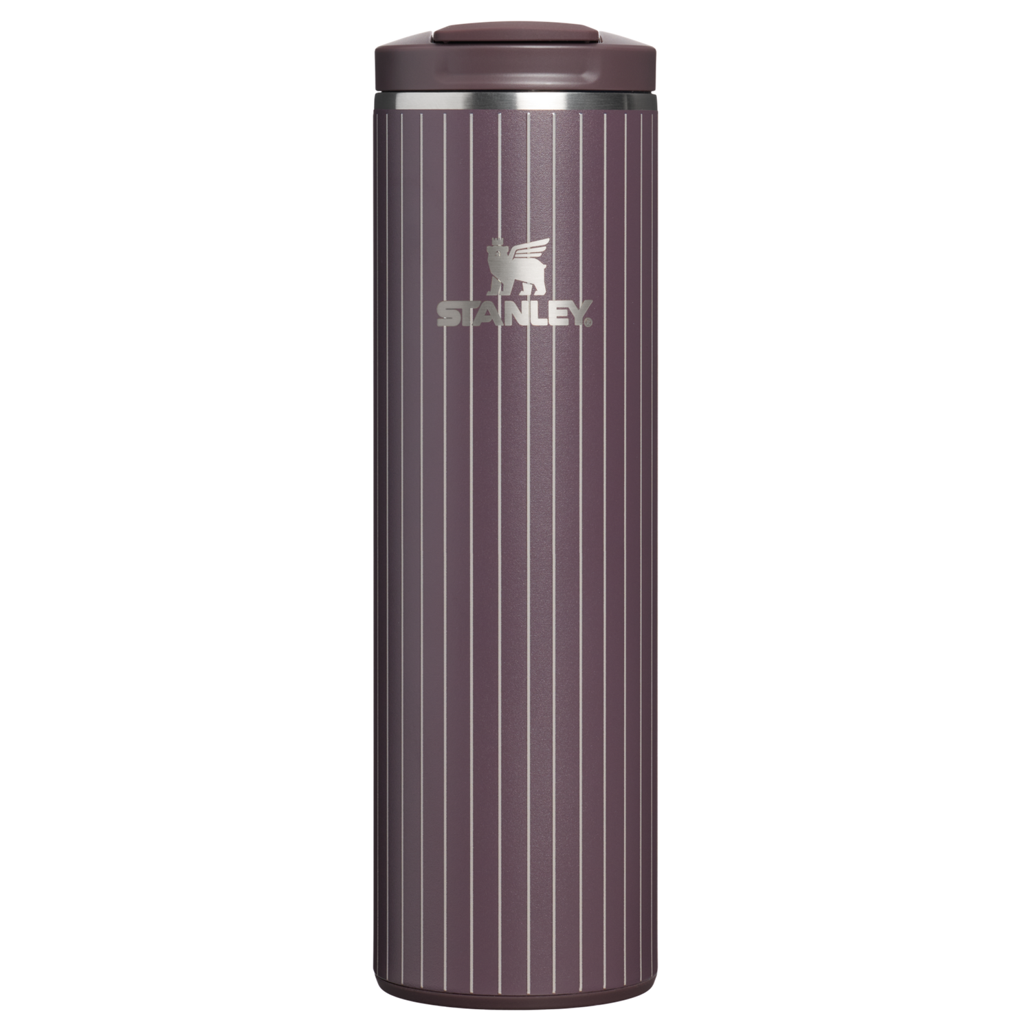 Stanley 1913 Transit Flip Top Mug 0.47L in Fig Pinstripe | Front View
