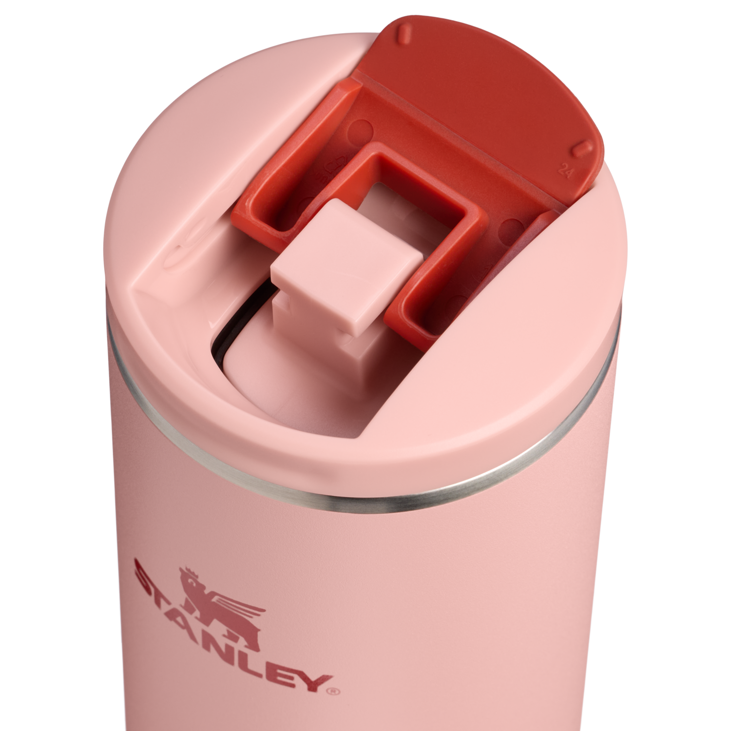Stanley 1913 Transit Flip Top Mug 0.59L in Peach Rose | View 1