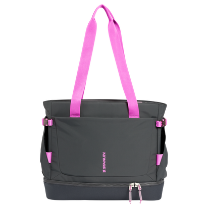Stanley 1913 Vitalize™ Macro Method Tote 26.1L in Charcoal Hot Pink | Front View