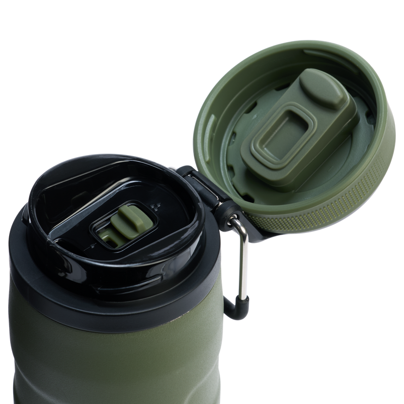 Stanley 1913 IceFlow™ Bottle Twist Flip 0.47L in Dried Pine | Lid Detailed View