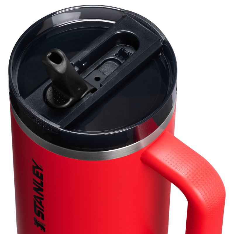 Stanley 1913 Quencher® ProTour Flip Straw Tumbler 1.18L in Chili Black | Lid Detailed View