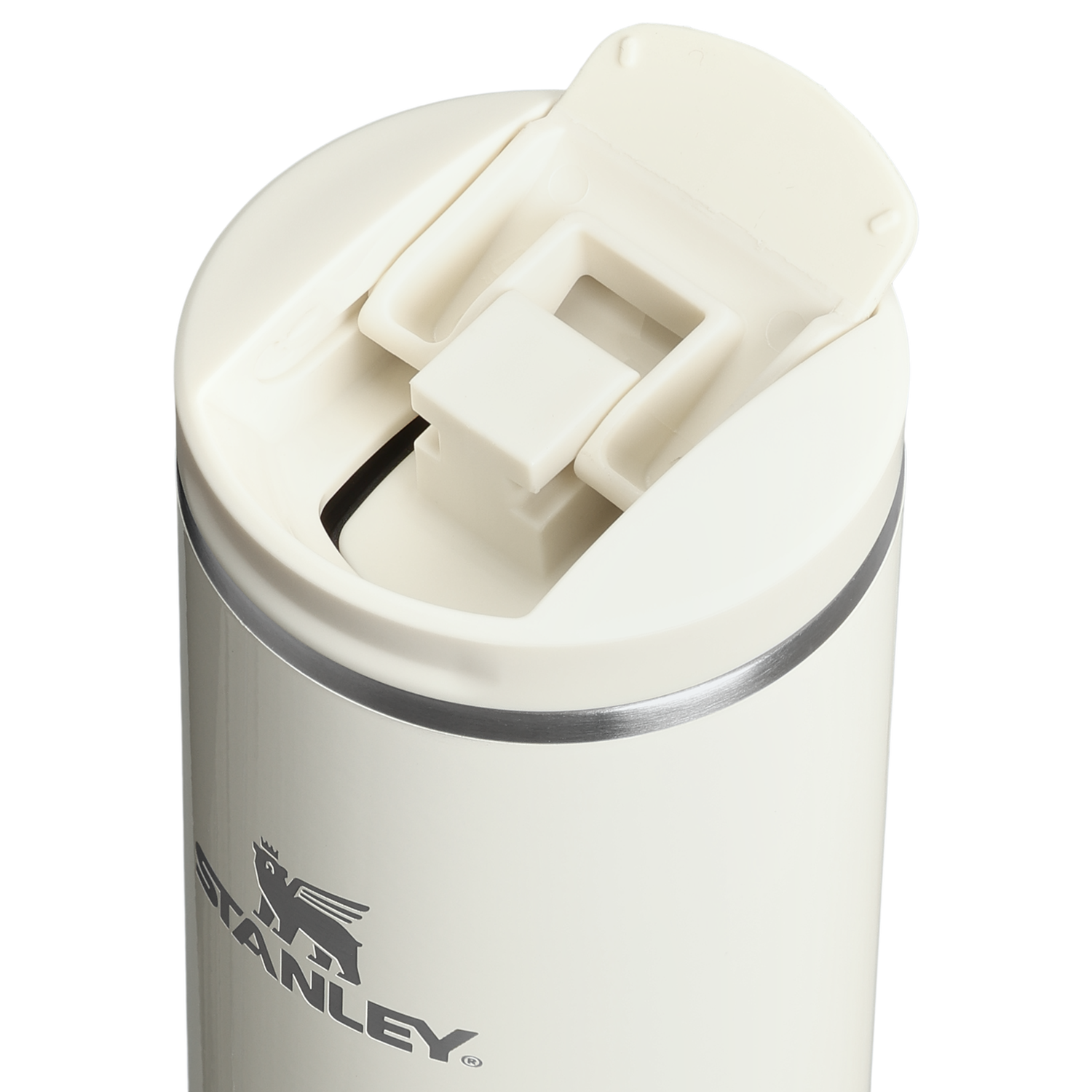 Stanley 1913 Transit Flip Top Mug in Cream Gloss | View 1