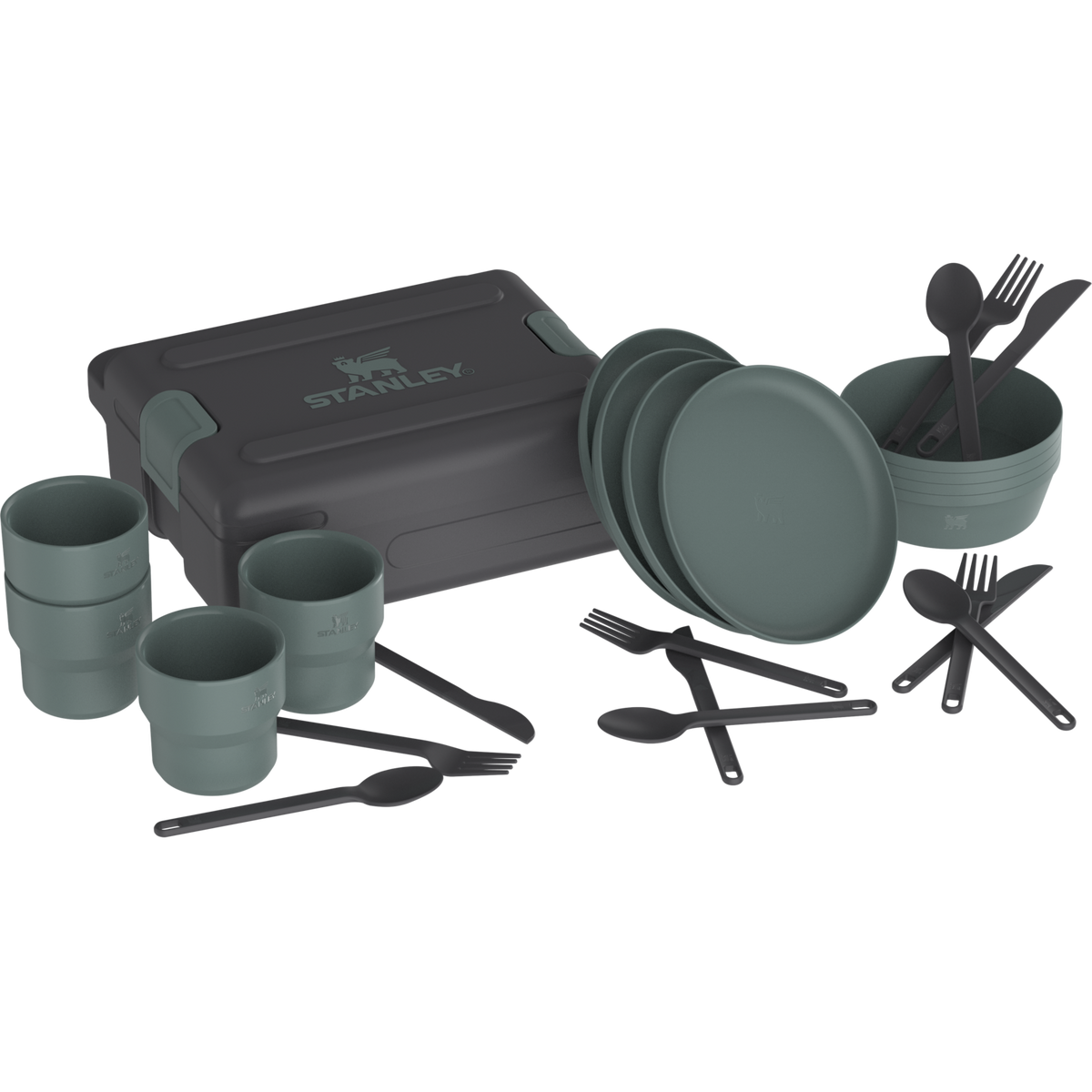 Stanley 1913 Wildfare Core Dinner Box Set in Shale + Charcoal | View 1