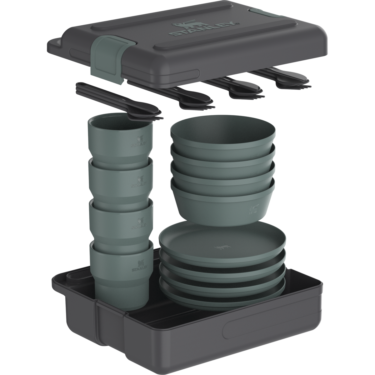 Stanley 1913 Wildfare Core Dinner Box Set in Shale + Charcoal