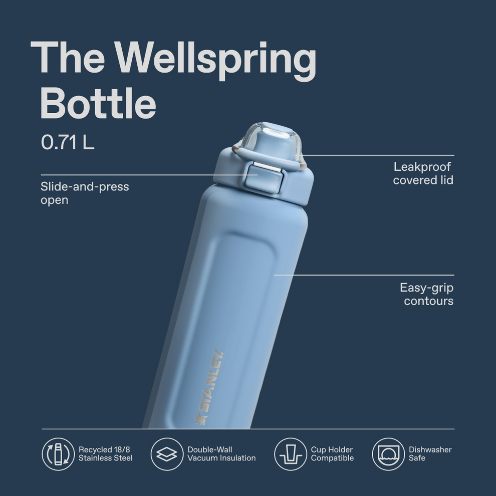 Stanley 1913 Classic Wellspring Bottle 0.71L in Indigo