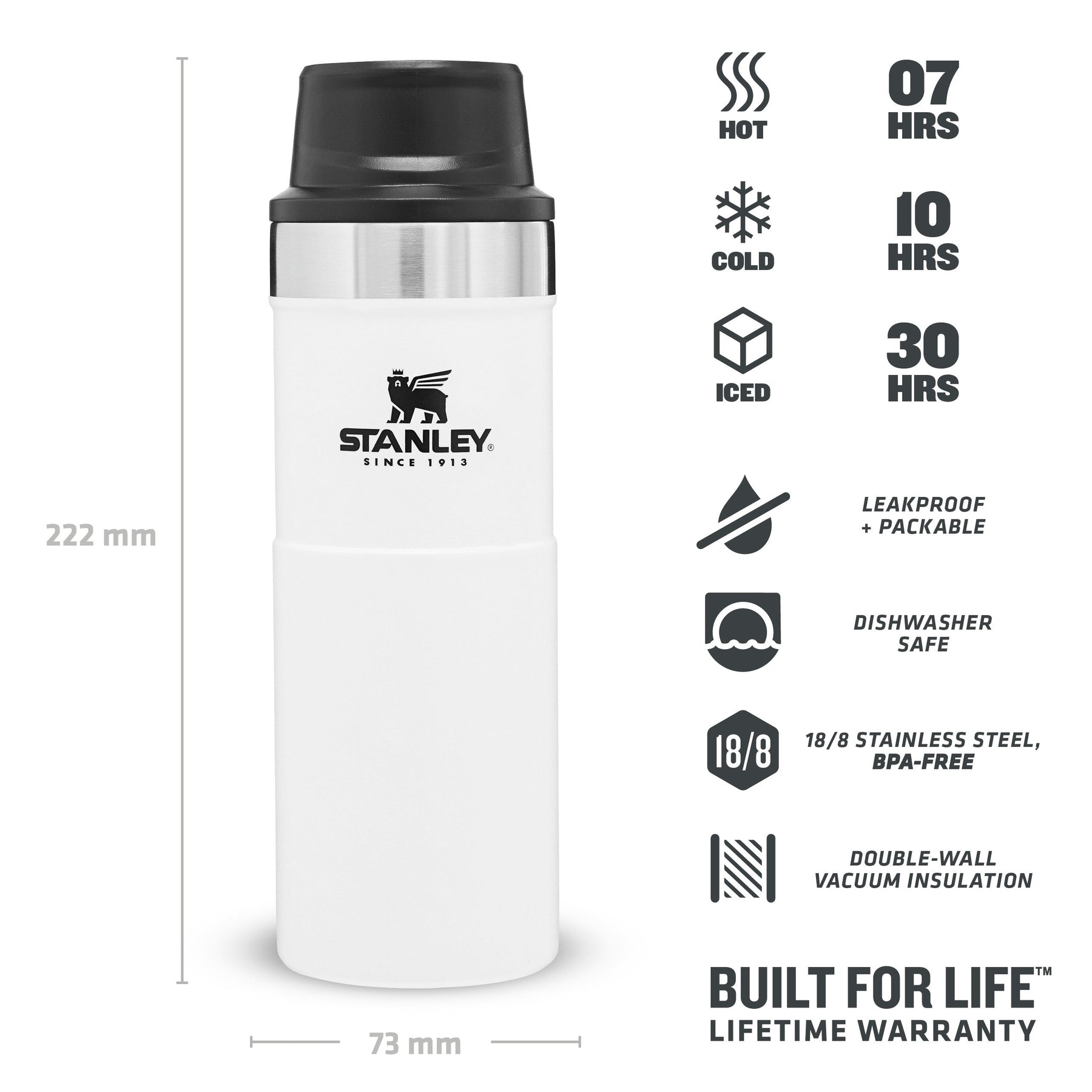STANLEY  CLASSIC TRIGGER ACTION TRAVEL MUG - Thermos 0.47 L
